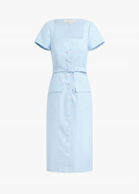 Favorite Daughter - Mademoiselle Belted Cotton Midi Dress