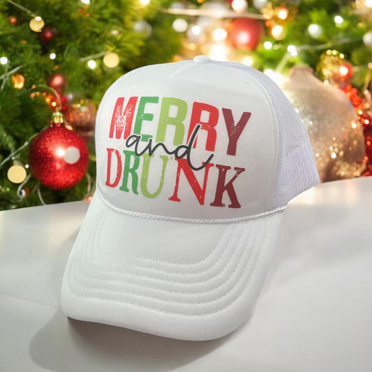 Bling A Gogo - “Merry & Drunk” Trucker Hat