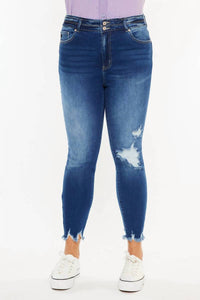 Kancan - High Rise Double Button Skinnies