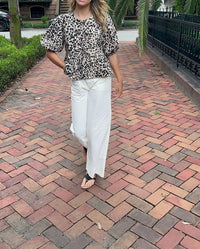 Mable - Peek A Bow Top