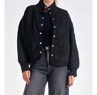 Elan - Quilted Bomber Tencel Jacket