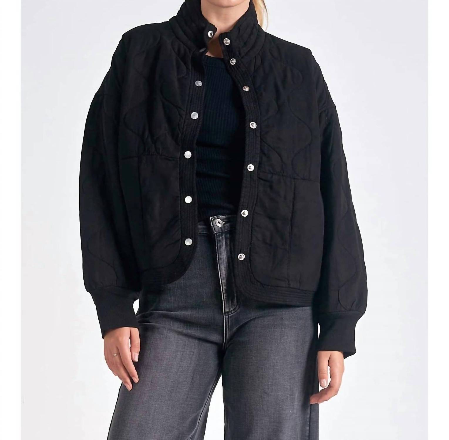 Elan - Quilted Bomber Tencel Jacket