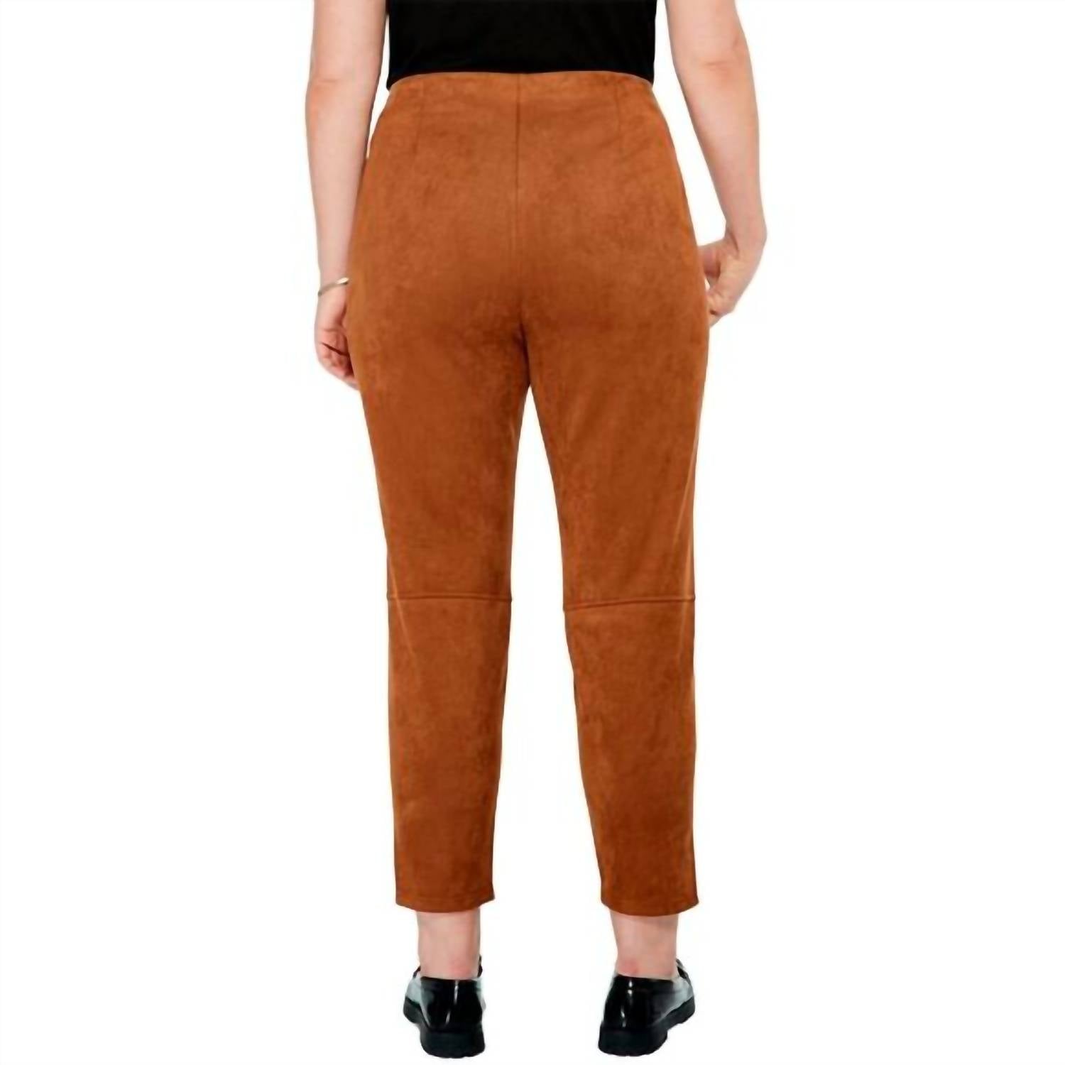 Nic + Zoe - Seams Suede Slim Pant