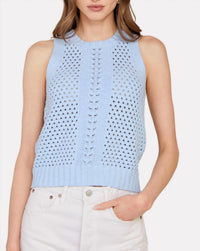 Autumn Cashmere - Texture Stitch Halter Tank With Front Detail