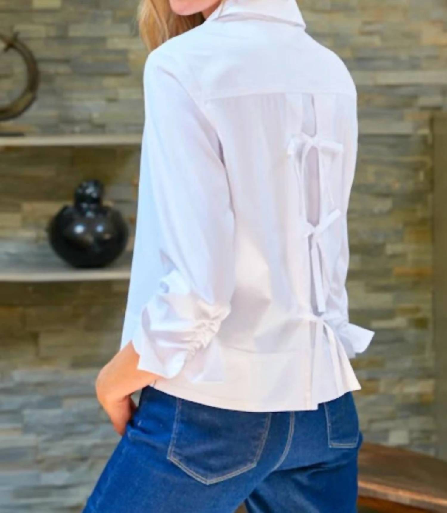 Finley - Eugenie Bow Back Shirt