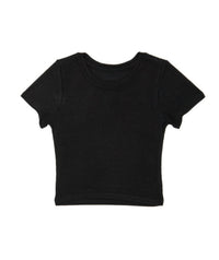 Katie J NYC Girl's Livi Tee in black 1 - kids' t-shirt