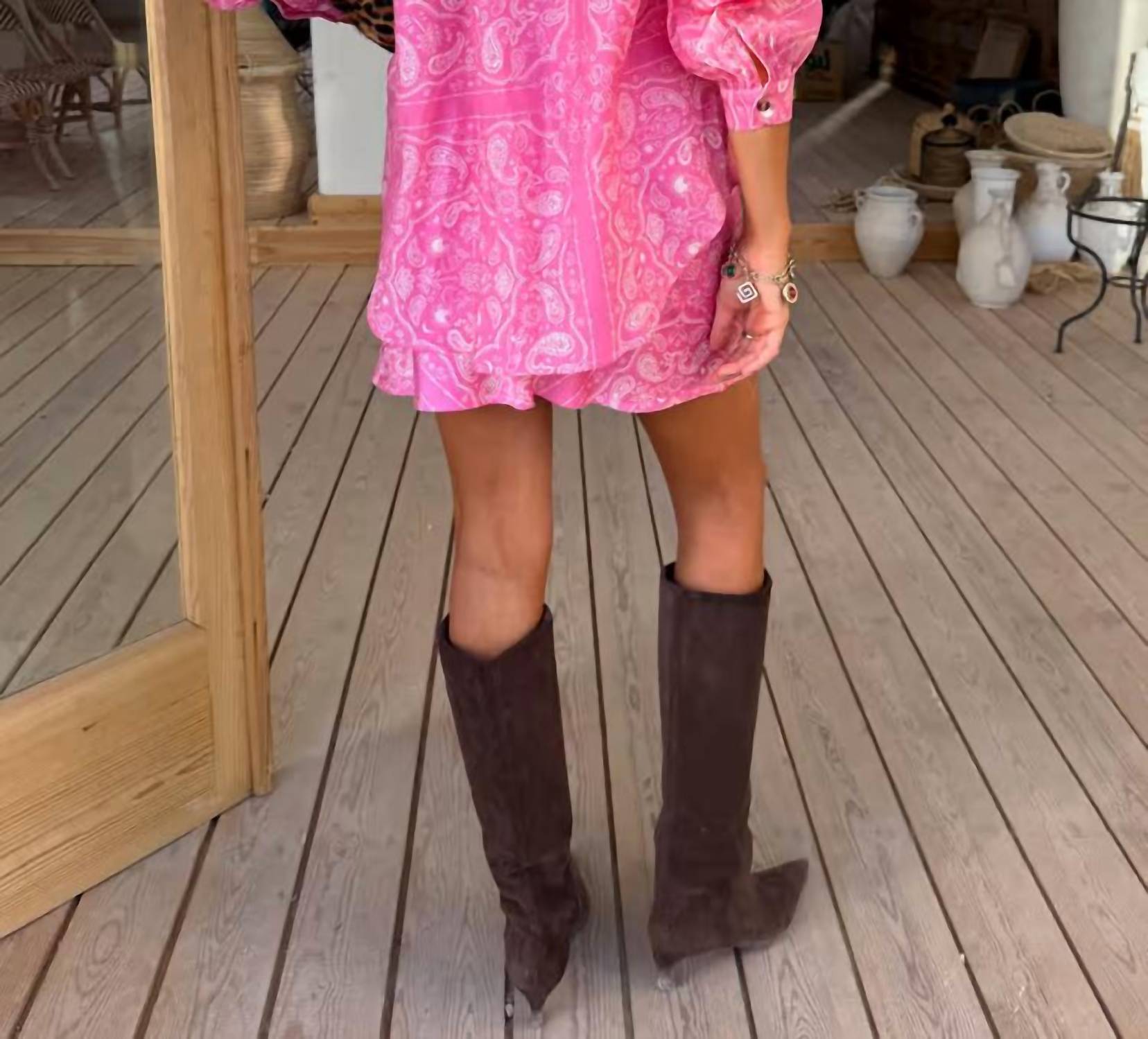 never fully dressed Bandana Miley Shirt in pink - women's shirt - view 4