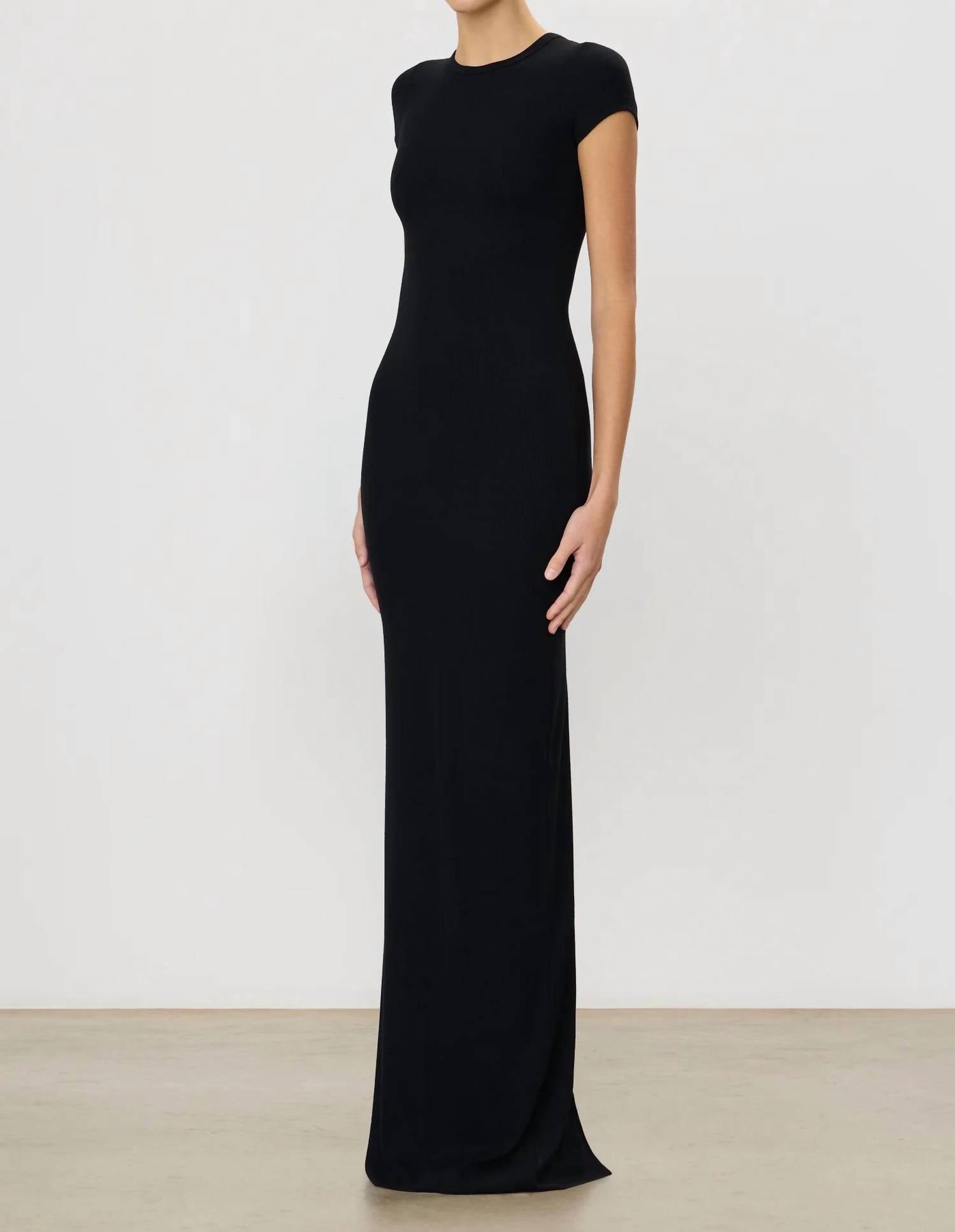 Eterne - Cap Sleeve Maxi Dress