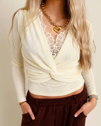 Ina Fashion - Timeless Twist Long Sleeve Top
