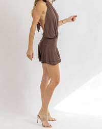Loucia - SKYE HALTER MINI DRESS