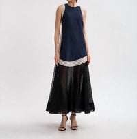 Simkhai - Sleeveless Mesh Contrast Dress