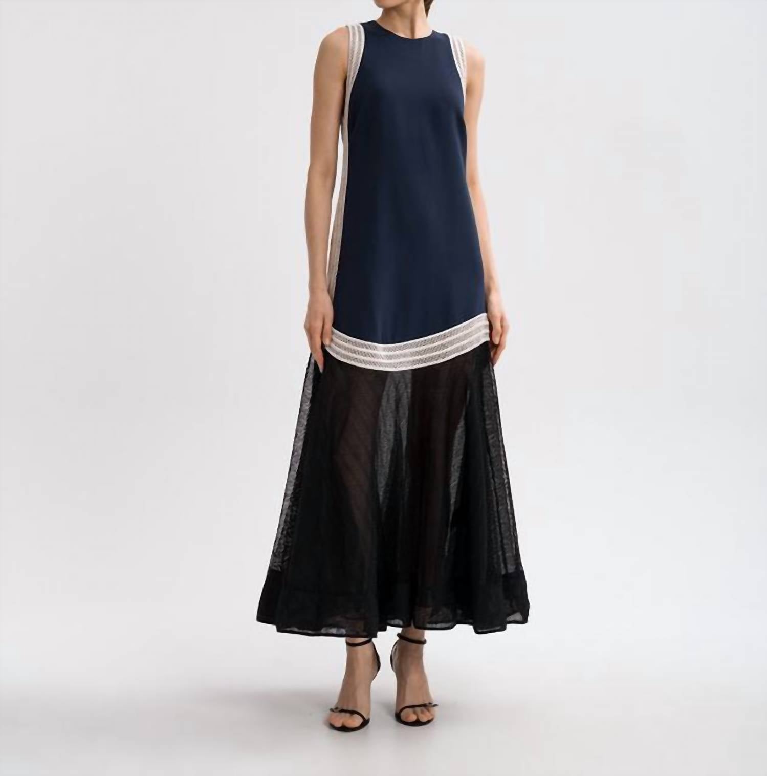 Simkhai - Sleeveless Mesh Contrast Dress