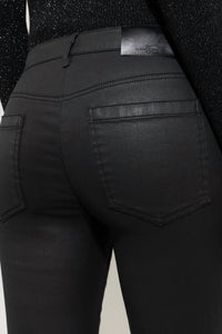 LUISA CERANO Leather Look Flared Pants in black - women's pants - view 4