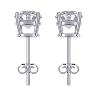 Aamiaa - 0.40 Carat Natural Diamond Round Brilliant Stud Earrings
