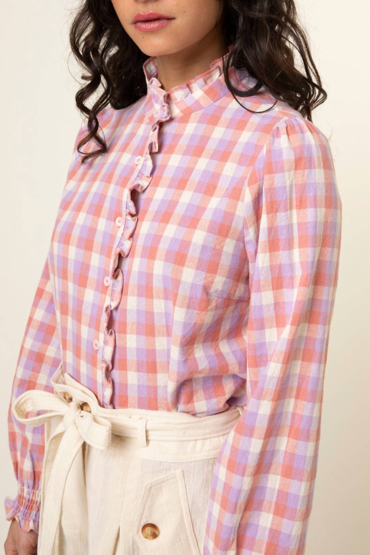 Frnch - Brenda Plaid Woven Shirt