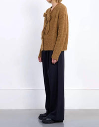 Molly Bracken - Fuzzy Bow Tie Cardigan
