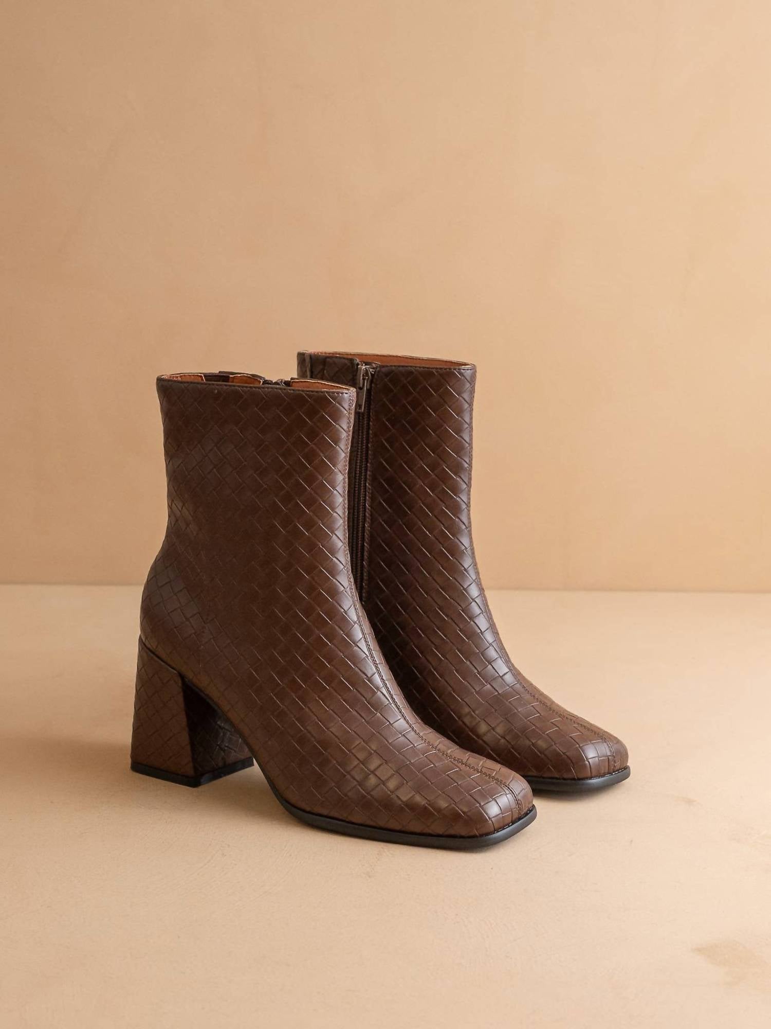 Oasis Society - Women's The Demi Woven Block Heel Ankle Boot