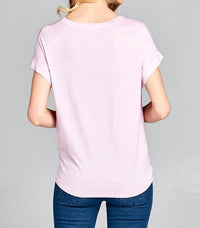 Tea N Rose - Tie-front Knit Blouse
