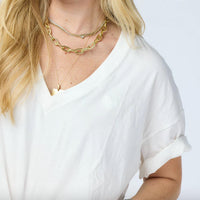 Kerri Rosenthal - Boxer V Neck Tee
