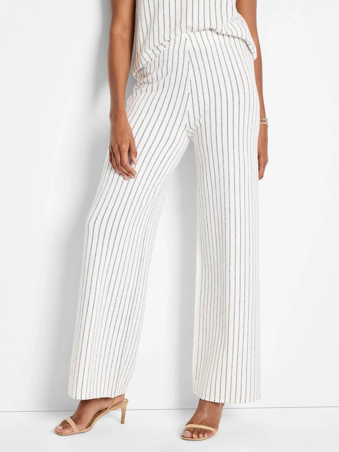 Nic + Zoe - Destination Stripe Wide Leg Knit Pant