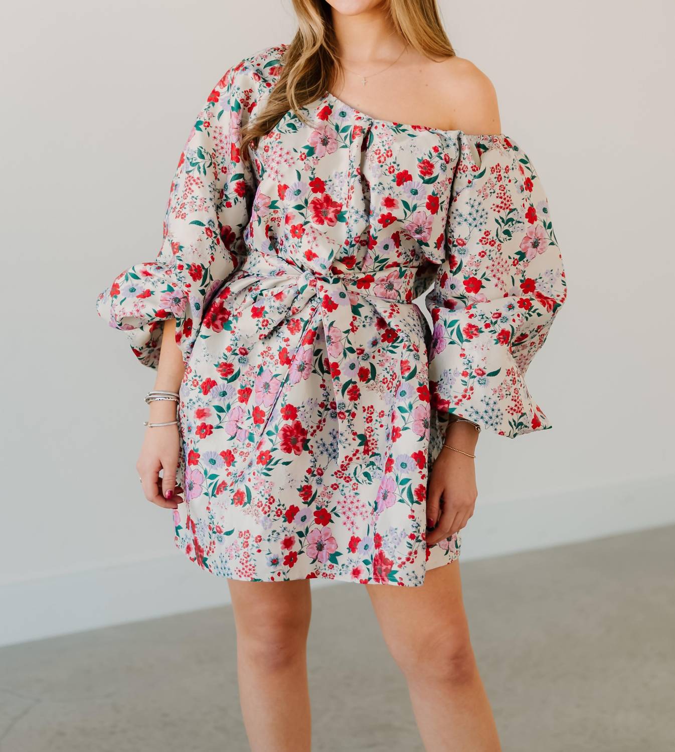 Tela Shirley Temple Mini Dress in beige - women's dress - view 5