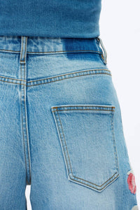 Bayeas - Tokio Embroidered Barrel Jeans