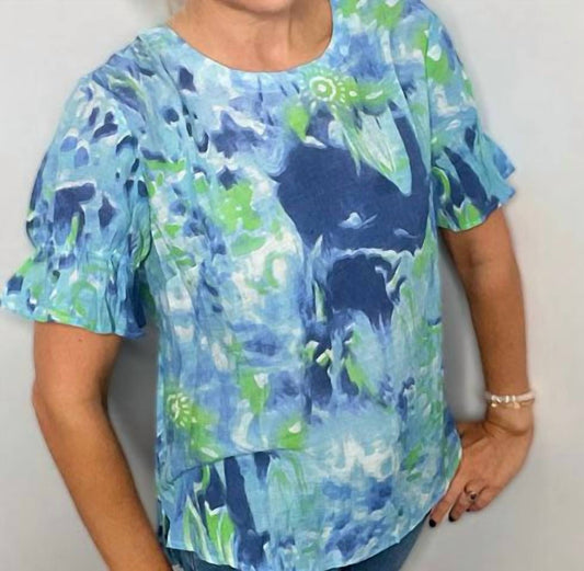Ethyl - Ocean Breeze Blouse
