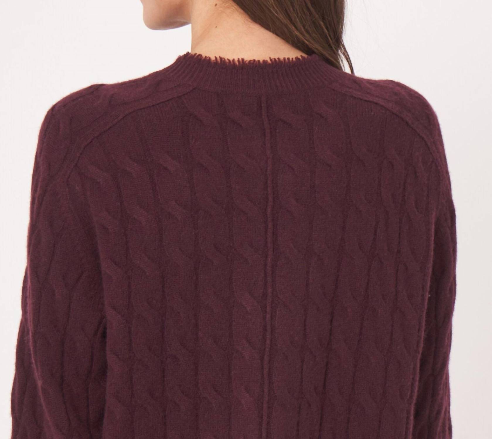 Repeat Cashmere - Organic Cashmere Cable Knit With Fringes Cardigan