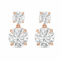 Diana M Jewels - Women's Round Lab-Grown Diamond Stud Earrings (10.00 Ct TCW) - Bold