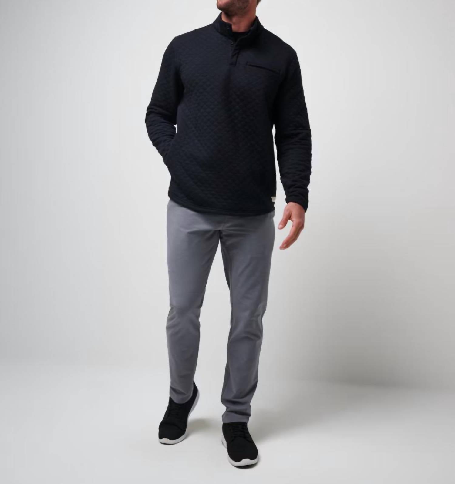 Travismathew - Quilted Henley Pullover Sweatshirt