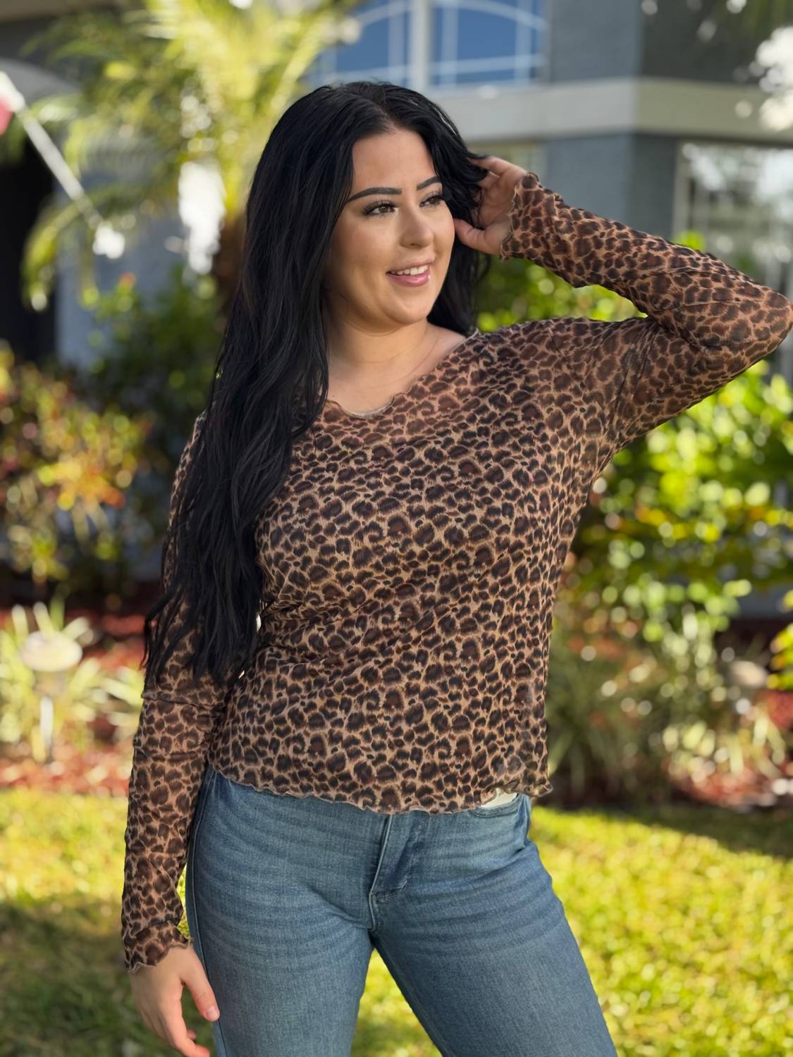 Southern Grace - Layered Leopard Top
