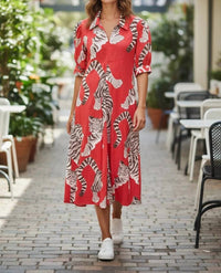 Dizzy-Lizzie - Montauk Tiger Midi Dress