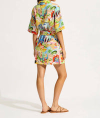 Seafolly - Cuba Print Mini Shirt Dress