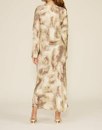 Lucy Paris - Giovanna Animal Print Slip Dress