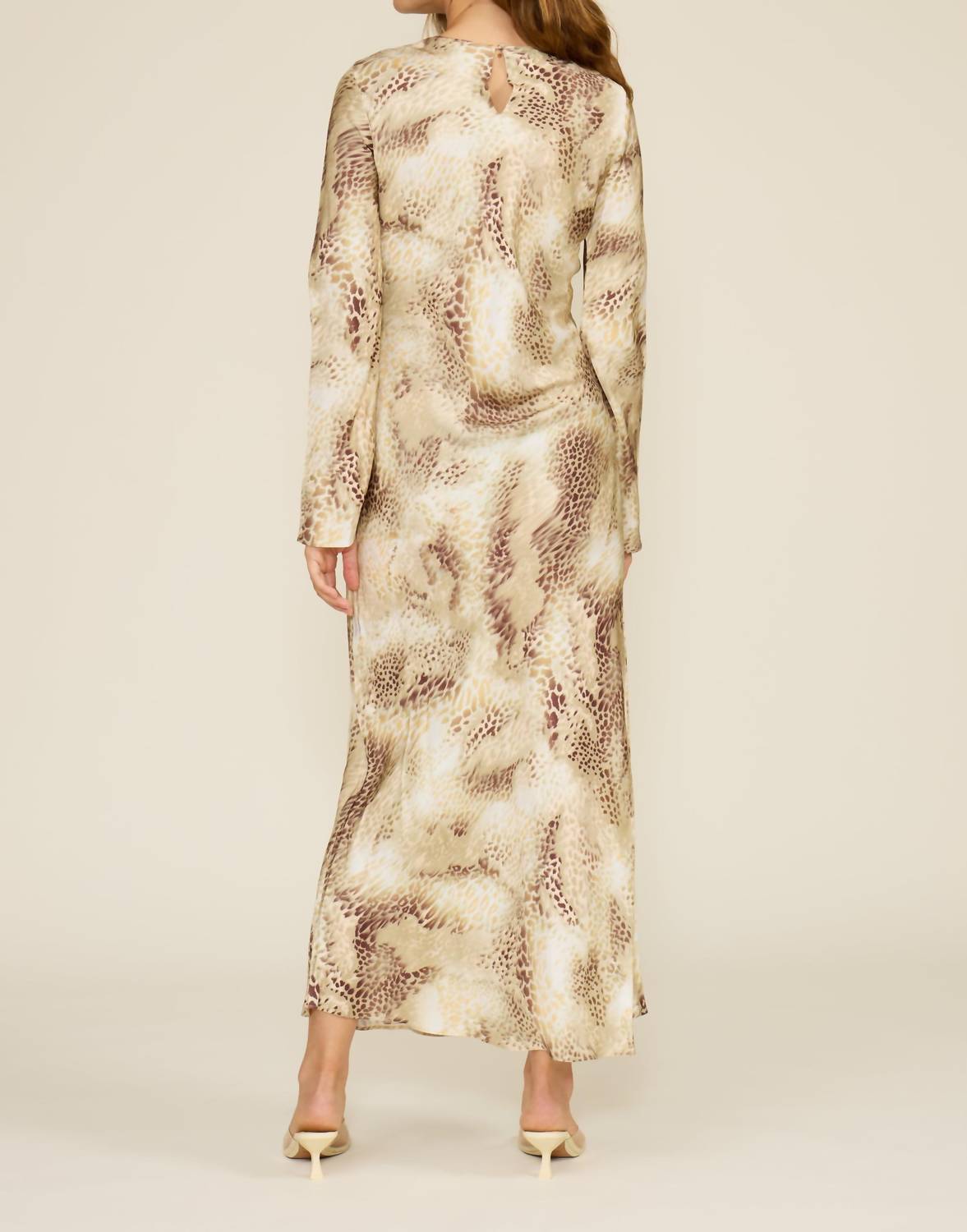 Lucy Paris - Giovanna Animal Print Slip Dress