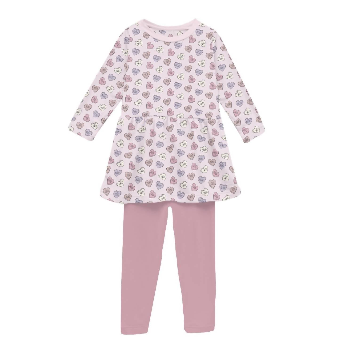 Kickee - Girl's Long Sleeve Playtime Outfit Set