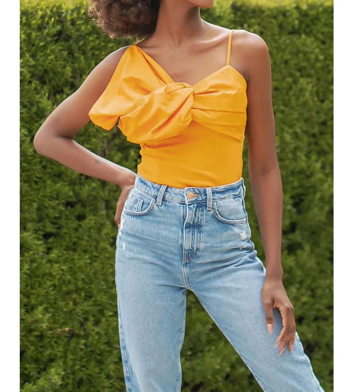Strut & Bolt - Satin Bow Detail Cami Top