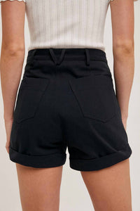 Bluivy - High-rise Denim Mom Short