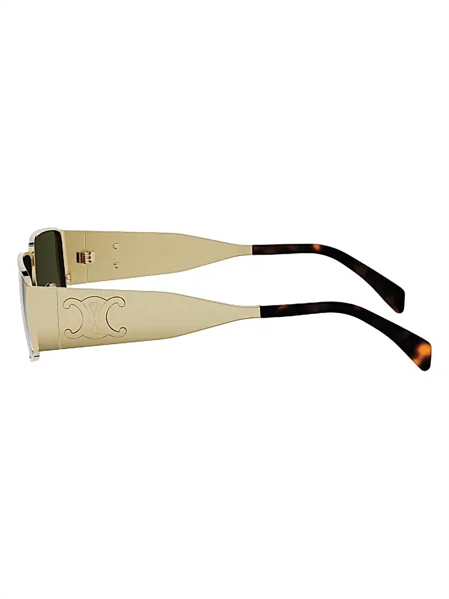 Celine - Men's Metal Triomphe Rectangular Sunglasses