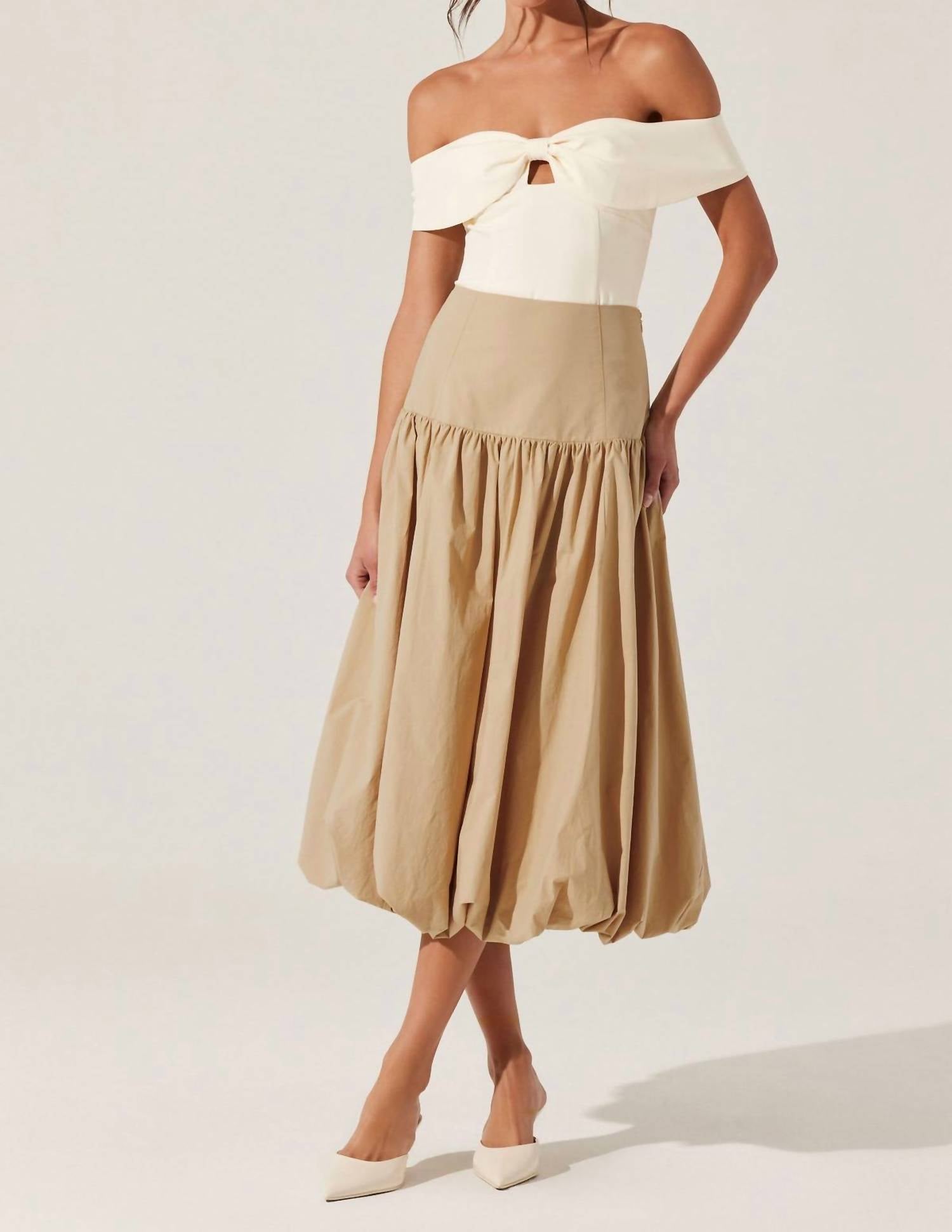 Astr - Telayna Off Shoulder Bow Top