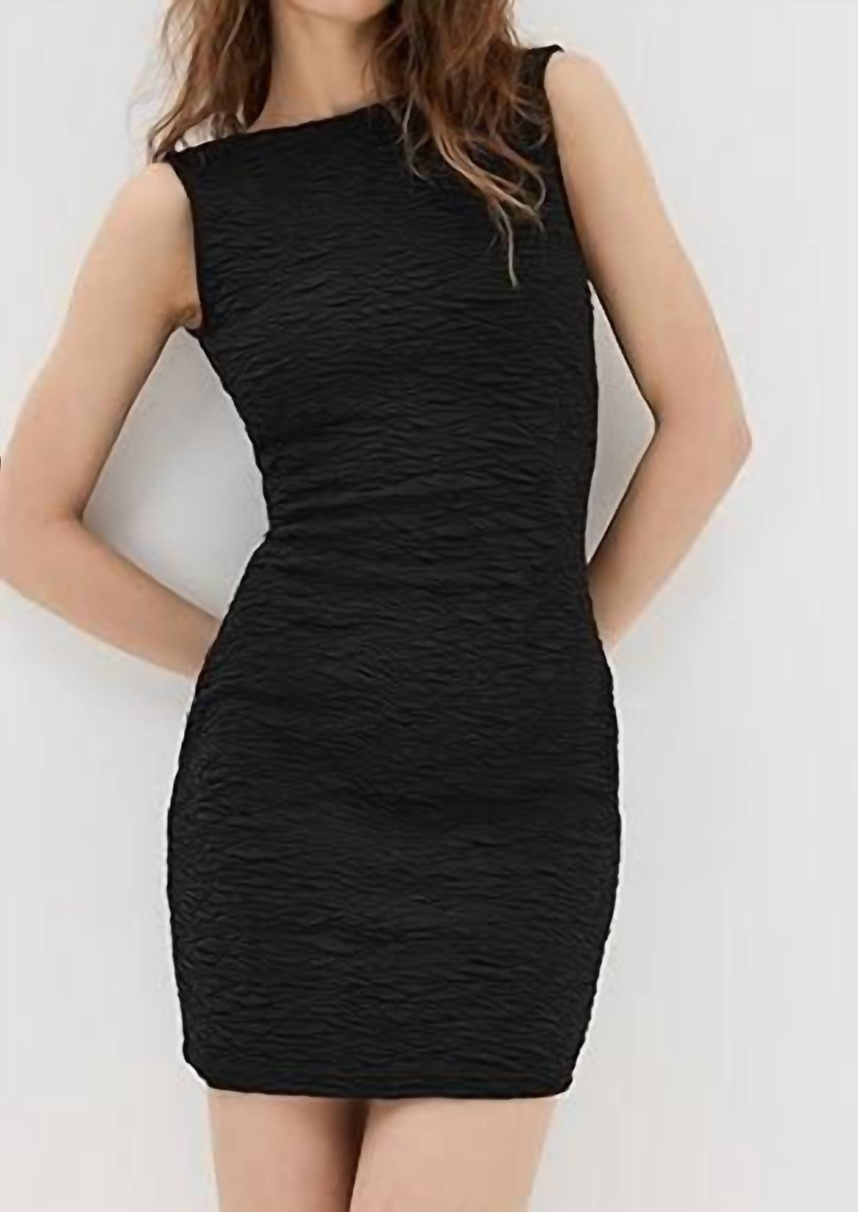 Good American - Wide Scrunchie Scoop Back Mini Dress