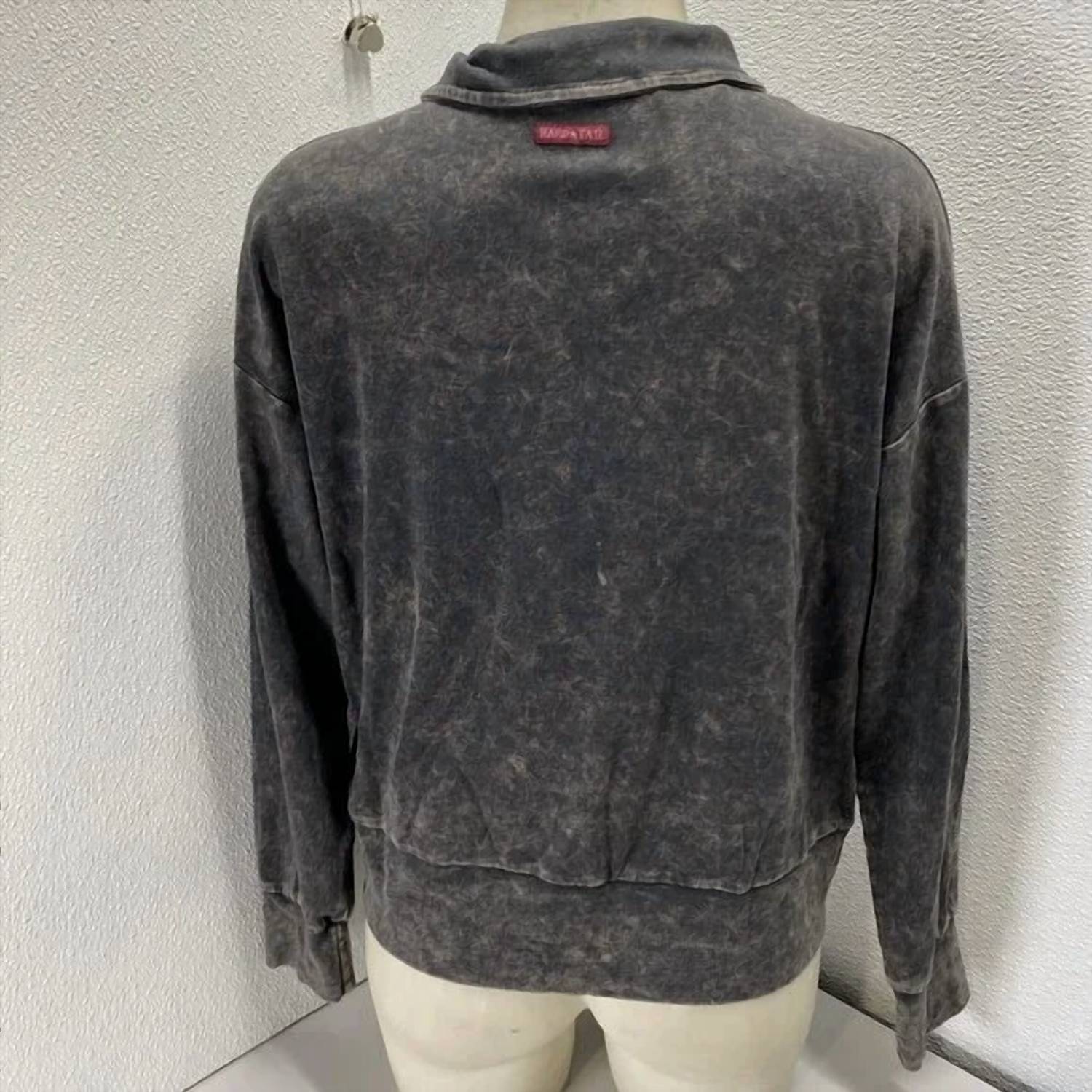 Hard Tail Forever - Women's Mineral Wash Half-zip Shirt - Plus