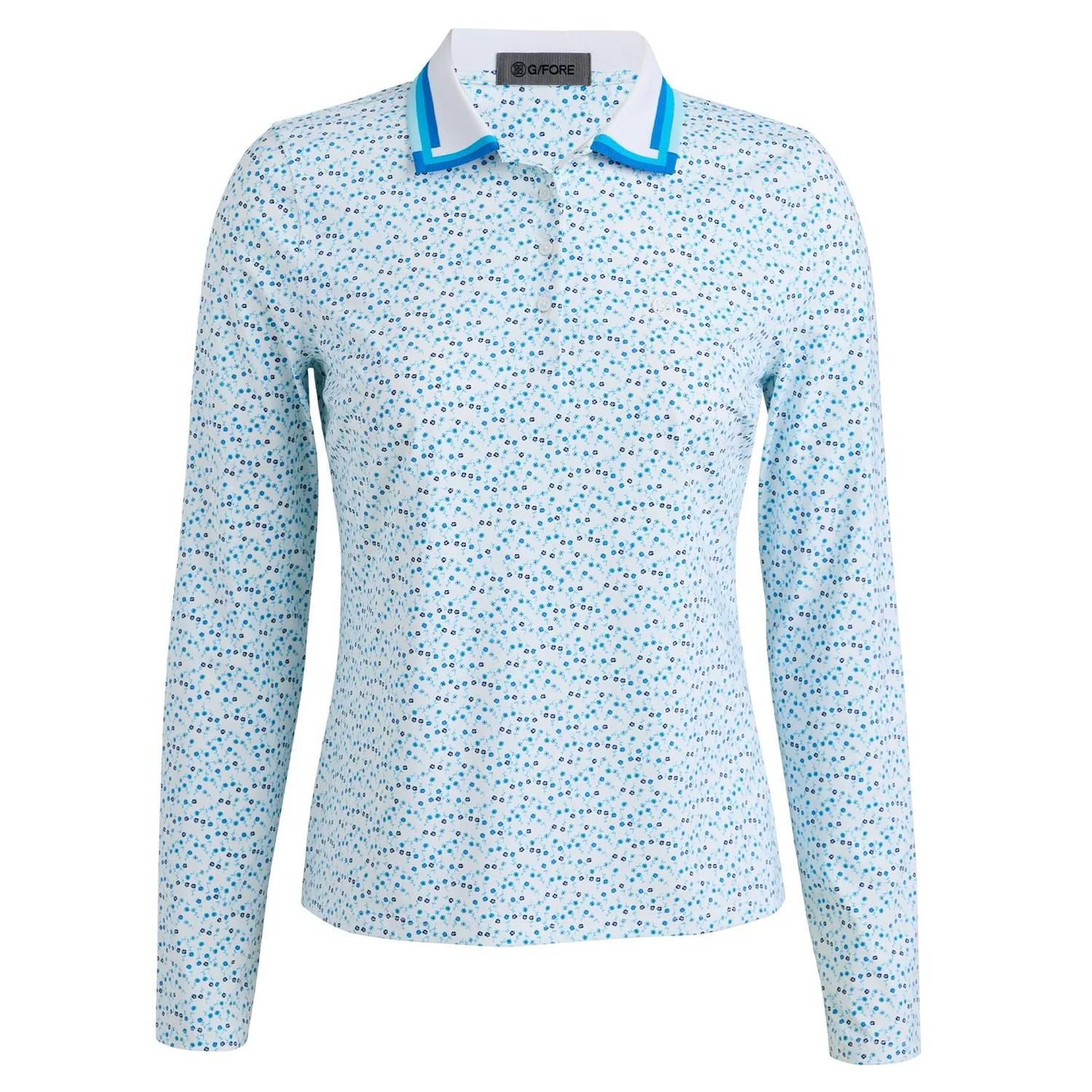 G/Fore - Women's Aye Poppy Silky Tech Nylon Long Sleeve Polo