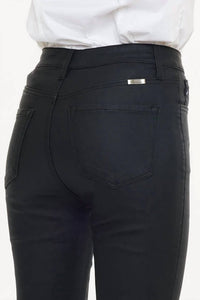 Kancan - High Rise Faux Leather Jeans