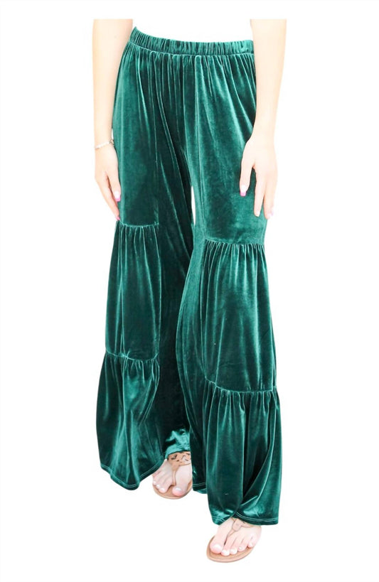 Geegee - A Regal Ruffle Velvet Pants