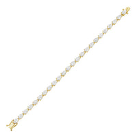 Diana M Jewels - Women's Pear Lab-Grown Diamond Jewelry Bracelet (10.00 Ct) - Bold