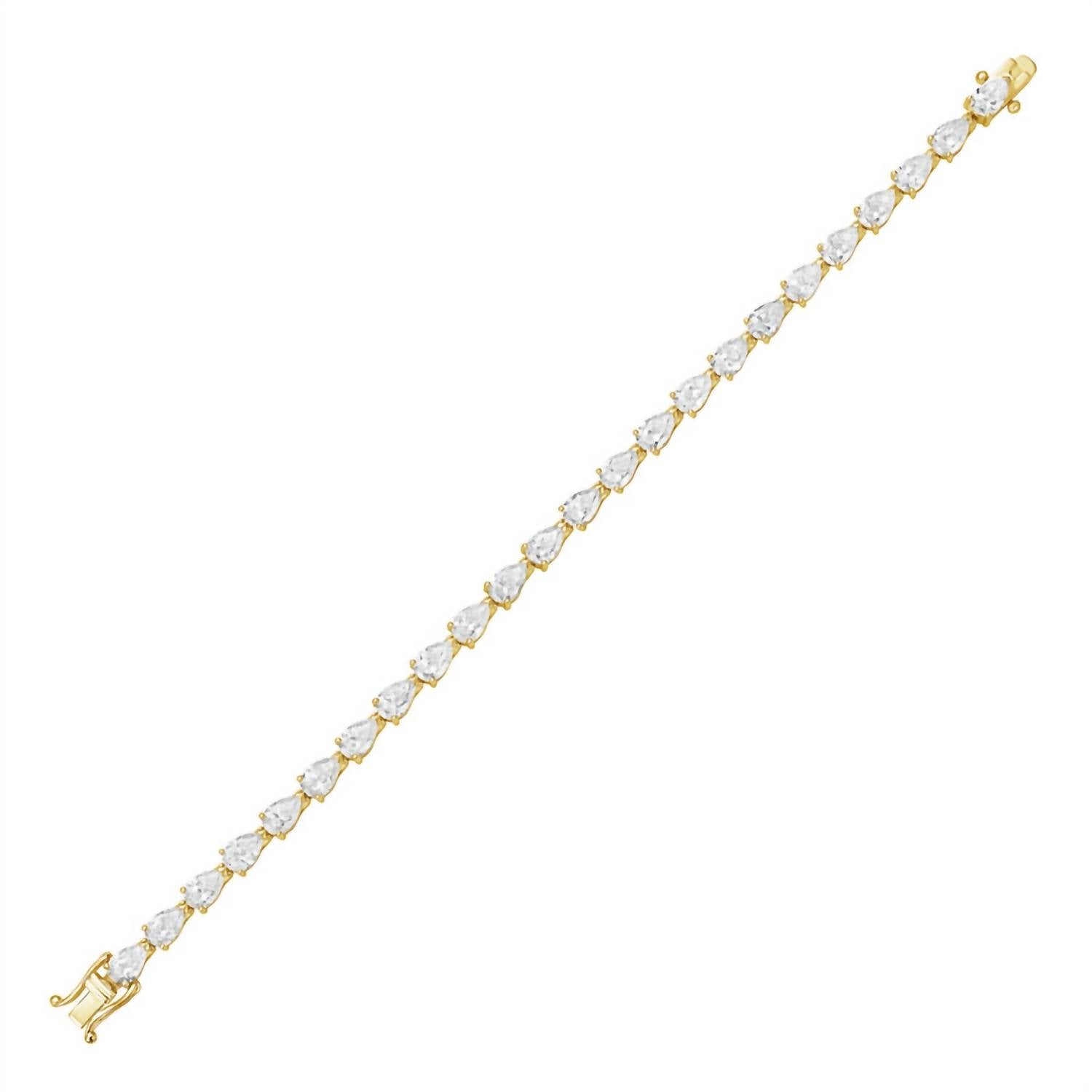 Diana M Jewels - Women's Pear Lab-Grown Diamond Jewelry Bracelet (10.00 Ct) - Bold