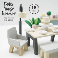 Le Toy Van - Kid's Wooden Dollhouse Dining Room