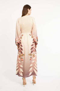 CABALLERO Mindy Long-Sleeve Dress in copper orchard - women's dress - detail view
