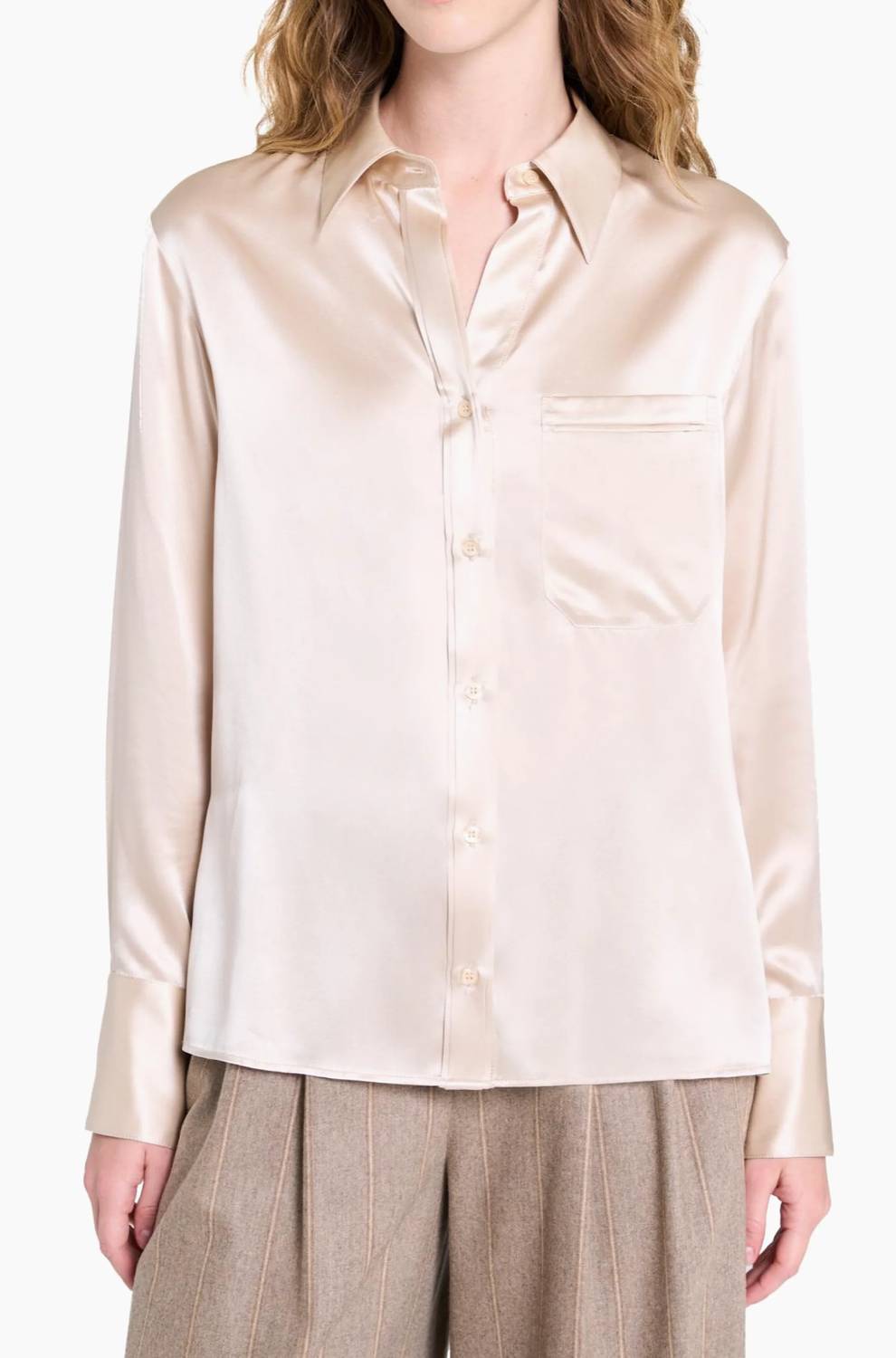 Twp - Joey Silk Button-front Shirt